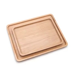 Rectangular Bamboo Serving Tray with Easy Grip Handles Disposable Wooden Tray for <b>Breakfast</b> <b>in</b> <b>Bed</b> Tea Snacks Kitchen Use - Product Image 2