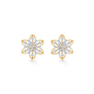 18K Gold Heart <b>Moissanite</b> & Pearl <b>Earrings</b> for Women Trendy Engagement Jewelry in Rose White or Yellow Gold - Product Image 2
