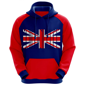 Sudadera con Capucha Azul Marino para Hombre, Corte Holgado, Color Sólido, Informal, Tejida, Manga Larga, con Bolsillos, para Otoño - Product Image 6