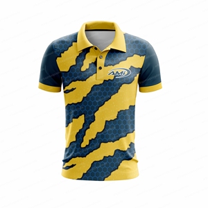 Men's <b>Half</b> Sleeve <b>Button</b> Front Solid Polyester/Cotton Casual <b>Shirt</b> Yellow Blue Quick Dry Breathable Knitted Fabric - Product Image 2