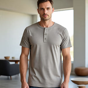 Men Jogging Fitness <b>Henley</b> T <b>Shirt</b> Lightweight Button Down <b>Shirt</b> Summer Lightweight <b>Henley</b> Tee <b>Shirts</b> Men - Product Image 3