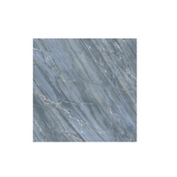 Carreaux vitrifiés émaillés bleu haut de gamme 60x60cm Effet marbre et porcelaine Applications au sol et aux murs Fournisseur indien