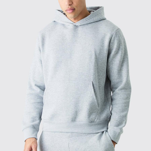 เสื้อฮู้ดสำหรับผู้ชายผ้าคอตตอน40% 60% มีฮู้ดคลุมศีรษะขนาดพลัสไซส์ผ้าเนื้อนุ่มออกแบบโลโก้ได้ตามต้องการ - Product Image 5