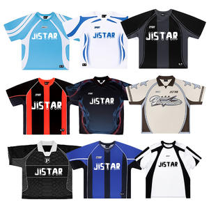 Özel giyim üreticileri Retro Hip Hop gömlek kulübü futbol kıyafetleri erkek kadın Streetwear T-shirt toplu futbol formaları - Product Image 2