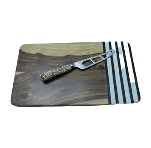 Tabla de Cortar de Madera Gruesa para Cocina, Tabla de Cortar de Resina de Madera Irregular con Logotipo Personalizado al por Mayor, Tabla de Queso de Madera - Product Image 4