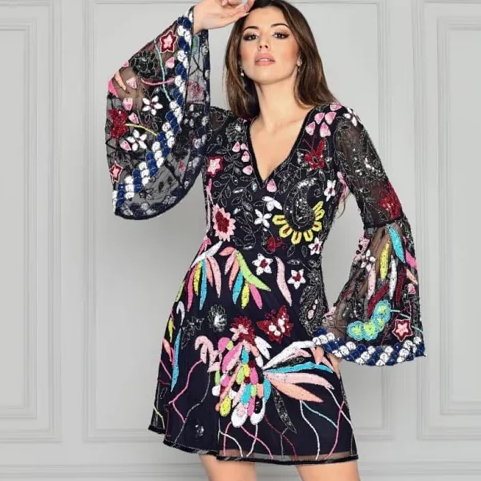 Plus Size Great Gatsby Long Sleeve Dress Best Great Gatsby Dresses