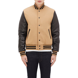 Veste universitaire pour hommes personnalisée Street Wear Logo Patches Coton Polaire Chenille Technique Letterman Base Ball Poche en cuir personnalisée - Product Image 4