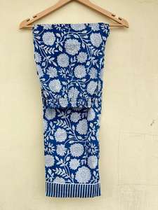 Ropa de dormir de popelina de algodón 100% hecha a mano India elegante estampado Floral estilo informal de lujo manga larga de tiro alto otoño primavera - Product Image 5