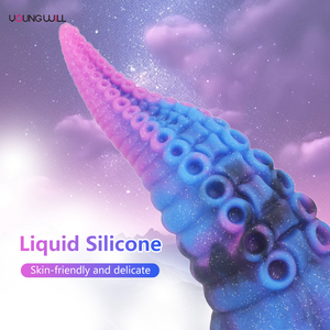 Young Will Unisex Giant Monster Liquid Silicone Anal Plugs Mixed Color Octopus Shaped Harem Expanders Dildos Soft for Adult Use - Product Image 4