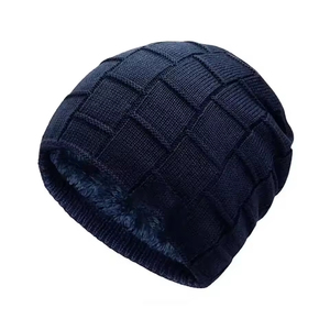 Knitted Adult Unisex Beanies Hat Winter Warm Soft Stretchy Casual Knitted <b>Caps</b> for Men and <b>Women</b> - Product Image 3