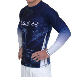 เสื้อรัดกล้ามเนื้อ Rash Guard 2026 ขายดีสำหรับยูโด MMA ออกกำลังกาย ระบายอากาศได้ดี แห้งเร็ว แขนยาว - Product Image 3