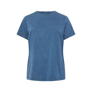 T-shirt à col rond pour femme, manches courtes, décontracté, en coton, doux, respirant, coupe classique, haut d'été, logo personnalisé, vente en gros - Product Image 1