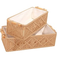 Hot Selling Product Macrame Opvouwbare Vruchten Opbergmand Keuken Groente Opberghouder Eettafel Decoratieve Mand