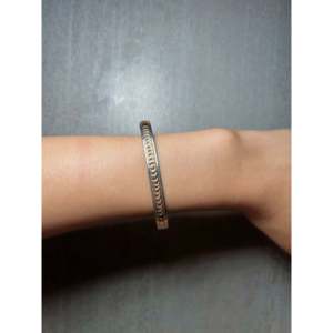 Navajo Handmade 14k Gold & Sterling <b>Silver</b> Cuff <b>Bracelet</b> Cultural Collectible Jewelry - Product Image 4