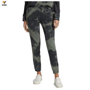 Personalizado de alta calidad 100% algodón Tie Dye mujeres pantalones de chándal divertidos Joggers Pantalones deportivos con cordón - Product Image 1