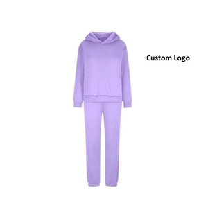 Prix de gros Ensemble de sweats à capuche pour femmes 2024 Costume Slim Fit Deux pièces Vêtements de sport à capuche Sweats à capuche pour femmes Survêtement Exportation de BD - Product Image 3