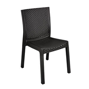 Chaise de jardin en rotin de style moderne de qualité italienne, facile à nettoyer, écologique, résistante aux UV, durable, en plastique PP, pour hôtel commercial - Product Image 1