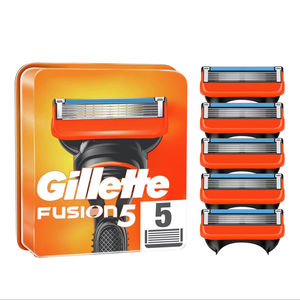 Paquete de repuestos de cuchillas de acero inoxidable Gill ette Fusion5 Premium - Product Image 3