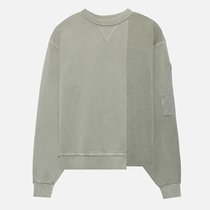 Sudadera con logotipo personalizado para hombre, 100% algodón lavado empalmado, Sudadera de felpa francesa, sudadera Extragrande - Product Image 3