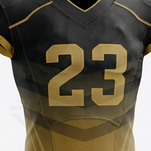 Conjunto de Jersey Deportivo Profesional de Fútbol Americano Personalizado por Sublimación, Transpirable, 100% Poliéster, Malla, Manga Larga, Talla Grande para Hombre - Product Image 4