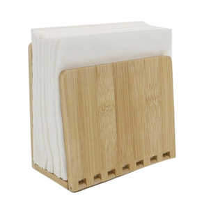 Porte-serviettes Table Acacia en bois pour porte-serviettes de cuisine salle à manger décor de Table distributeur de serviettes en bois droit - Product Image 2