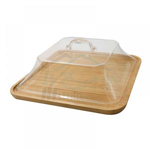Latest Design <b>Wooden</b> Serving Tray <b>With</b> <b>Lid</b> for Home Hotel & Restaurant Brown Color Food Salad Snacks Serving Tray Hotel Supplies - Product Image 6