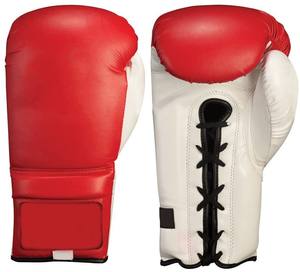 Gants de boxe en cuir PU de haute qualité pour les arts martiaux Conception de logo personnalisé Entraînement de boxe Cuir véritable OEM 10oz à 16oz - Product Image 1