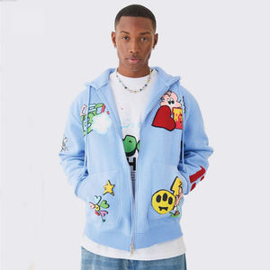 Fabricant en gros personnalisé de sweats à capuche oversize avec impression PUFF unisexe 100% coton 480GSM, sweats à capuche avec logo imprimé PUFF, vêtements pour hommes - Product Image 6