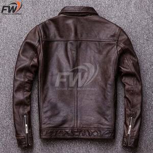 Ropa de Motociclista a la Moda, Chaquetas de Cuero para Moto de Corte Ajustado, Chaqueta de Cuero PU con Cierre para Motocicleta, Casual, para Todas las Temporadas - Product Image 5