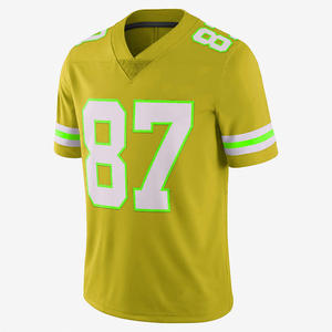 Maillot de football américain personnalisé avec nom de l'équipe par sublimation complète, 100% polyester, respirant, col en V, pour adultes - Product Image 5