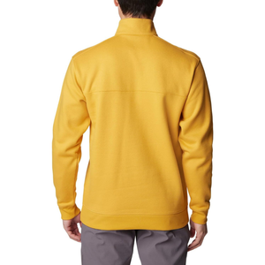 Sweat-shirt en molleton à col montant pour homme Index Apparel, jaune uni, coupe classique, décontracté, automne, respirant, tricoté - Product Image 2