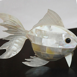 เปลือกหอยมุกสีขาวสำหรับงานฝีมือปลา ขนาด 12 ซม. สำหรับตกแต่งบ้าน งานฝีมือปลา และเครื่องประดับรูปปลา - Product Image 2