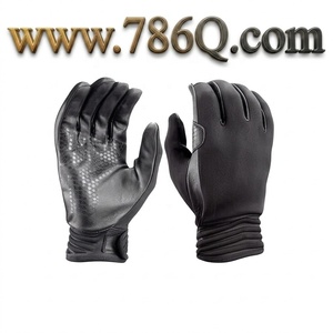 Black Tactical <b>Gloves</b> Driving Goatskin Full Palm Safety <b>Touchscreen</b> Non Slip <b>Gloves</b> - Product Image 1