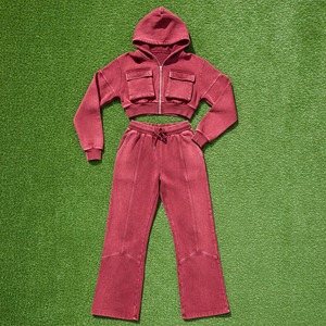 Ensemble de survêtement tendance pour femmes, coupe ample, deux pièces, sweat-shirt et pantalon de survêtement, couleur unie, ensemble de jogging pour femmes, survêtement - Product Image 4