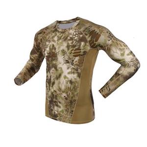 Camisas tácticas de manga larga para hombre impermeables de camuflaje de alta calidad personalizadas, ropa deportiva de poliéster 100%, ropa de pesca - Product Image 5