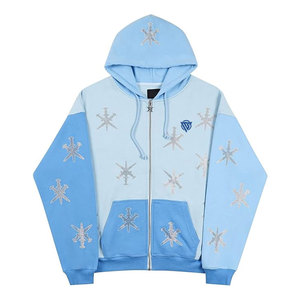 Nouveau design 2025 – Sweats à capuche d'hiver pour hommes, brodés de strass, avec logo personnalisé, 100 % coton, tenue décontractée - Product Image 1