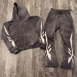 Nuevo chándal de moda con logotipo personalizado de buena calidad para hombres, conjunto de ropa de gimnasio, ropa deportiva, 100% de algodón, precio al por mayor, chándal para hombres - Product Image 6