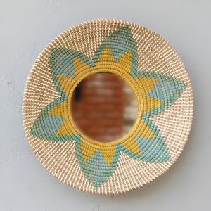 Espejo de Seagrass para decoración de pared, excelente calidad, espejos de paja trenzada a mano hechos en Vietnam - Product Image 4