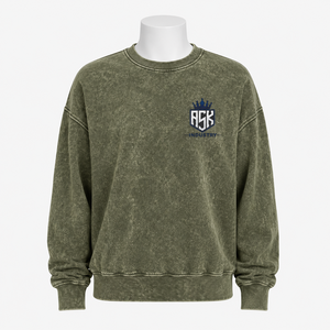 Women Acid Wash Sweatshirt Featuring Relaxed Silhouette Soft Fabric And Washed Finish For Comfortable Daily And Leisure Wear - Product Image 1