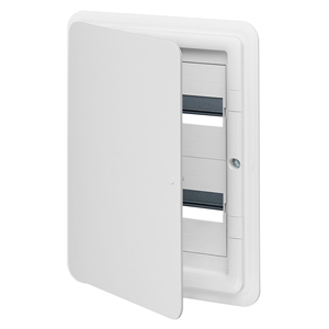Vimar V53124.B Tableau de distribution encastré 2 modules avec rail DIN, plastique blanc, IP40 - Product Image 1