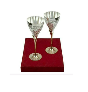 Copa de vino martillado acabado antiguo dorado, venta al por mayor de latón, diseño personalizado, copa de vino de Metal hecha a mano - Product Image 4