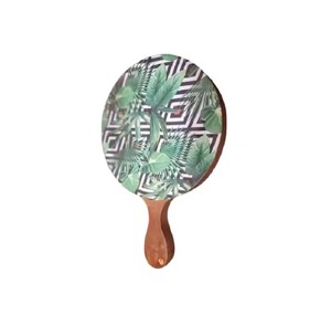 Bandejas cuadradas de madera artísticas intrincadas impresas en esmalte de alta calidad Uso versátil para hoteles y restaurantes - Product Image 2