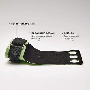 Empuñaduras de gimnasia EVA Protectores de Palma de entrenamiento antideslizantes de 3 agujeros para levantamiento de pesas y Cross-Fit Unisex - Product Image 5