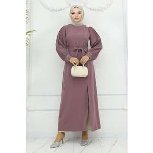 Conjunto Floral Rosa Rosado MSW19239-1, Top Largo Informal y Pantalones Ajustados, Largo Midi a por Encima de la Rodilla, Talla Única, para XS a 5XL - Product Image 3