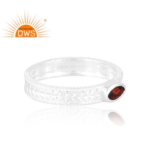 แหวนพลอยโกเมนธรรมชาติดีไซน์ใหม่สำหรับเป็นของขวัญสำหรับผู้หญิงสำหรับผู้หญิง - Product Image 4