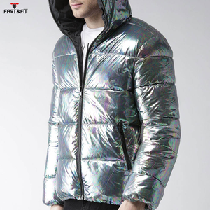 Popular Design Latest Quality High Street <b>Long</b> Canvas Stand Collar Zipper Front Logo Winter Puffer <b>Jacket</b> <b>for</b> <b>Men</b> - Product Image 2