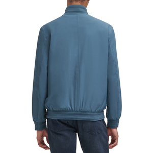 Chaqueta de bombardero acolchada informal de la mejor calidad para hombre, lana de satén, cuello levantado, manga larga, bolsillo recubierto, suministro ODM de invierno High Street - Product Image 6