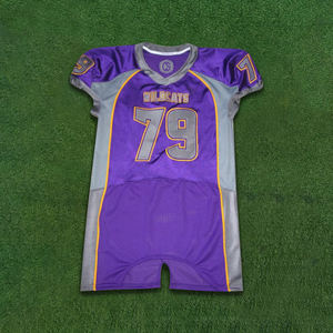 Camiseta de fútbol americano personalizada de alto rendimiento, camiseta transpirable ajustada, equipo de entrenamiento de fútbol personalizado de Pakistán - Product Image 2