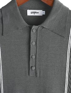 Nouveautés Polo de golf unisexe coupe ajustée en polyester Séchage rapide Respirant Décontracté pour hommes femmes Logo personnalisé Broderie solide - Product Image 3