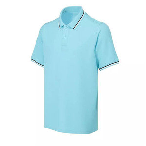 Chemises polo pour hommes, tendance estivale, commerce extérieur, couleur unie, grande taille, manches courtes, brodées, col rabattu - Product Image 3